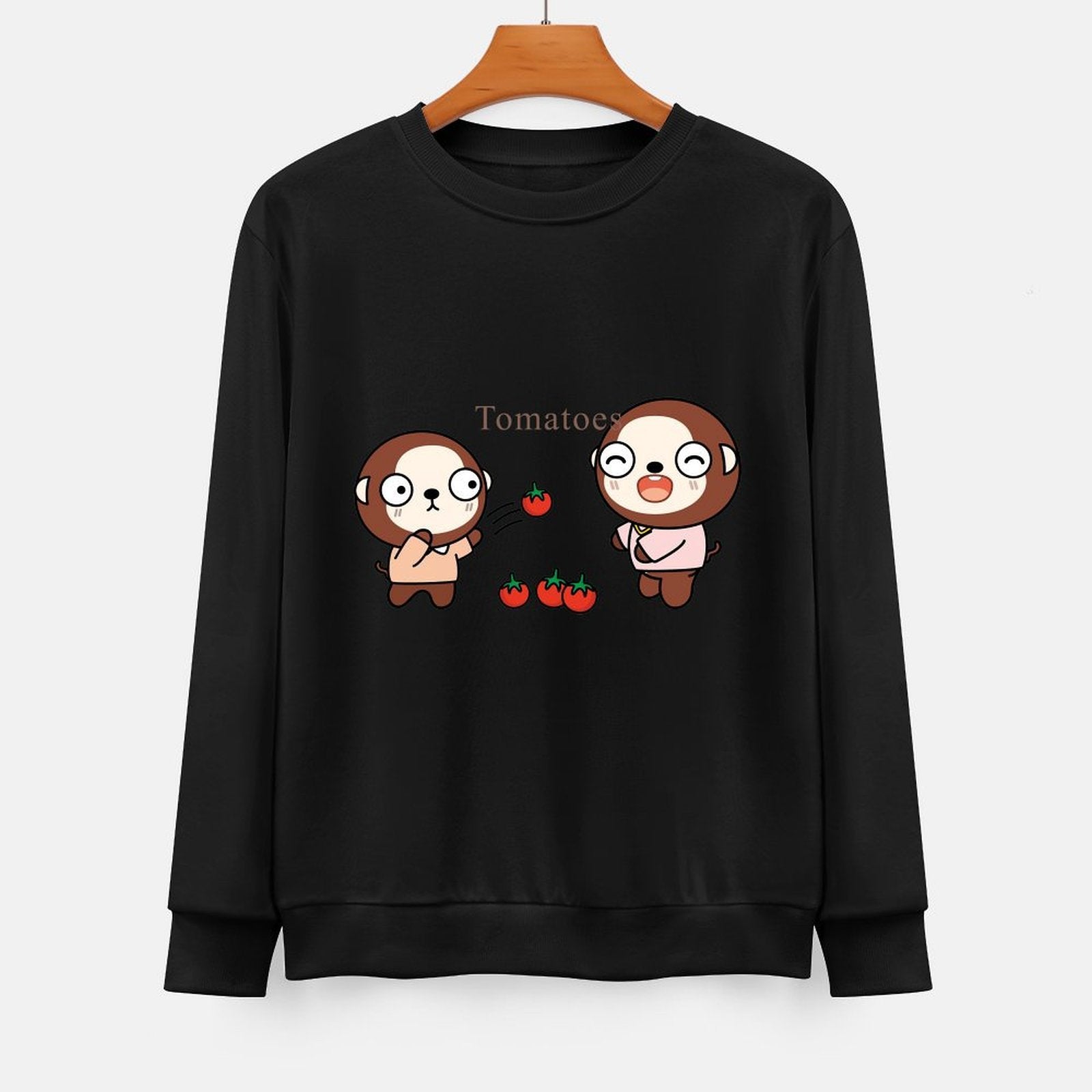 Front Patterned Long Sleeve TopUnisex Edition